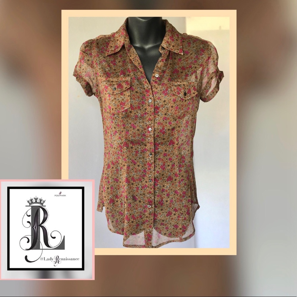 CONVERSE ONE STAR SHEAR FLORAL BUTTON DOWN SHIRT